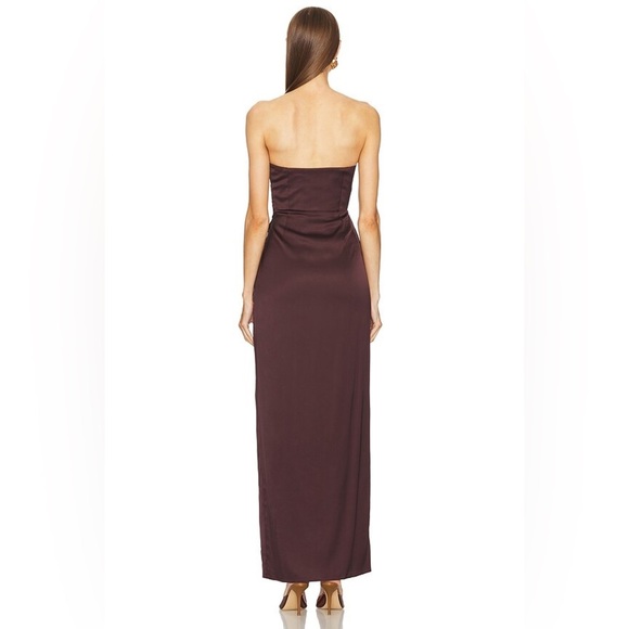 REVOLVE x Michael Costello Dimity Gown in Chocolate Brown - Picture 4 of 4